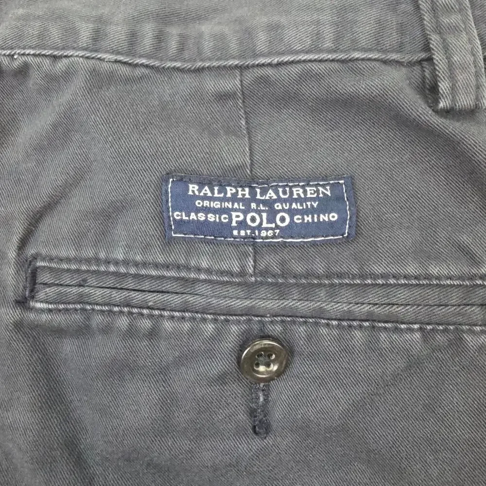 Polo Ralph Lauren Prospect Chino Shorts Mens 31 Navy Cotton Flat Front Casual